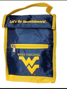 WVU Lunch Bag Insulated Lunch bag West Virginia University Mountaineers  EUC